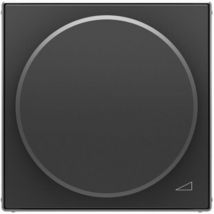 Couvercle de bouton de régulateur rotatif noir doux Niessen sky 8560.2 ns