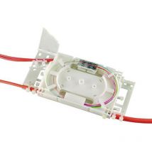 100000957 Couvercle de cassette d'épissure fibre optique (fo) blanc 1 pc(s) S375881 - Telegärtner