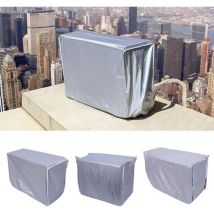 Gotrays - Couvercle de climatisation, couverture de protection universelle d'argent pour la poussière