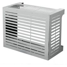 Divina Home - Cache climatiseur pour climatiseur linear m Blanc en aluminium L86 x P44 x H68 cm