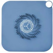 Mereteet - Couvercle de Drain de Douche, Attrape-Cheveux en Silicone, Siphon de Baignoire pour Douche (Bleu)