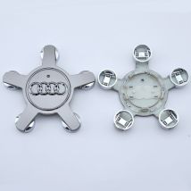 Couvercle de moyeu 4f0601165 n roue logo pour Audi 135 mm couvercle de moyeu - gris,lot de 4