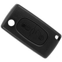 Couvercle de porte-clés, résistance à la déchirure du boîtier 2 bouton durable pour le remplacement de la voiture Peugeot 107 207 307 307S 308 407