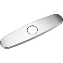 Couvercle De Trou Plaque De Pont Écusson Pour Robinet D'Évier De Salle De Bain Ou De Cuisine Mitigeur Monotrou, 10 Pouces En Acier Inoxydable Noir Wf 