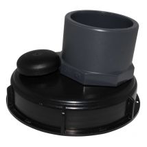 Multicuves - Couvercle diamètre 150 mm avec prise pvc droite 75/90 et évent