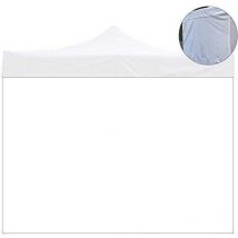 Evergreen - Feuille latérale imperméable blanche de remplacement de 3x2m pour tonnelle pliable de 3x3m