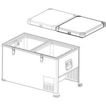 Couvercle pour Réfrigérateurs Tb Double Porte Acier Ouverture Droite - Indelb