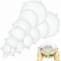 Arnault - Couvercle Silicone Alimentaire adaptables ecologiques Elastiques Extensibles reutilisables sans bpa Lave Vaisselle Film Charlotte Couvre