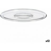 Stefanplast - Couvercle plastique transparent grossier 19,5 x 2 x 19,5 cm (12 pièces)