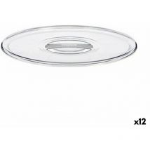 Stefanplast - Couvercle plastique transparent grossier 23,5 x 2 x 23,5 cm (12 pièces)