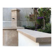 Comptoir Des Pierres - Couvertines en pierre - 100 x 40 x 15 - vendu par 9 - Lanvignes Doré Jaune Vieilli