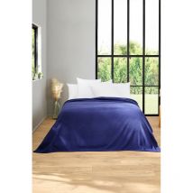 Couverture 100% Pure Laine Vierge 'Champery' Toison D'or Champery Minuit - 240 x 260 cm