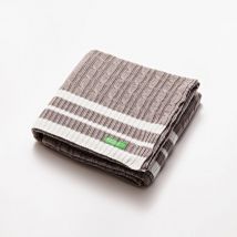 Couverture 140X190CM 200GSM 100% coton tricot beige tevere - Benetton