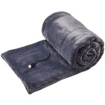 Couverture Chauffante à ChâLe, Alimentation usb et Conception sans Fil Lavable à 3 RéGlages de TempéRature Couverture Chauffante Plaid Chauffant