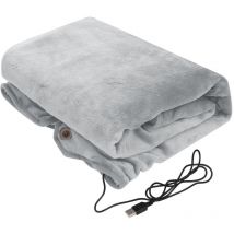 Couverture chauffante alimentée par usb Couverture chauffante Couverture chauffante en Flanelle Douce et Confortable, Lavable en Machine, Tension de