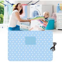 Couverture chauffante électrique jusqu'à 5 heures, minuterie d'arrêt automatique, protection contre la surchauffe, lavable en machine, couverture