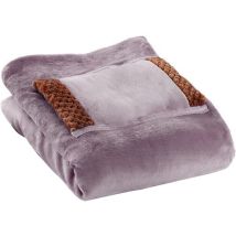 Couverture chauffante flanelle 5VUSB Multifonction - 60x80cm, Rose Rapanda