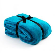 Couverture confortable de vie 210x280cm couverture en flanelle couvre-lit xxxl aqua