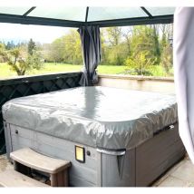 Poolco - Couverture Cov'In pour Spa Intérieur - Spa Supérieur à 2,6m x 2,6m - Bâche Gris Clair