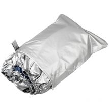 Couverture de bateau Protection extérieure pour yacht Tissu Oxford 300D réfléchissant argenté anti-écrasement Convient aux runabouts et aux bateaux à