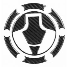 Jeffergarden - Couverture de Bouchon de Réservoir de Carburant de Voiture Garniture en Fibre de Carbone Autocollant Décoration Logo Symbole Stickers