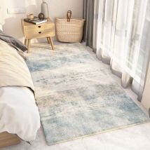 Monanga Bedside Rug, Shaggy Short Pile Rug, Lint-Free, Fluffy, Modern Carpet, Durable Non-Slip Doormat for Living Room, Bedroom, Children's Room,