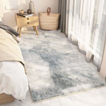 Monanga Bedside Rug, Shaggy Short Pile Rug, Lint-Free, Fluffy, Modern Carpet, Durable Non-Slip Doormat for Living Room, Bedroom, Children's Room,