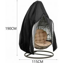 S-giant - Couverture de Fauteuil Oeuf Imperméable Housse de Fauteuil Oeuf Suspendu Exterieur Jardin Couverture de Chaise Suspendue Coupe-Vent