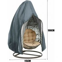 S-giant - Couverture de Fauteuil Oeuf Imperméable Housse de Fauteuil Oeuf Suspendu Exterieur Jardin Couverture de Chaise Suspendue Coupe-Vent