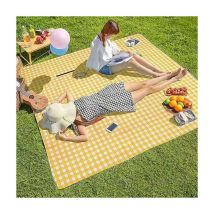 COUVERTURE DE PIQUE-NIQUE DE PLAGE POUR CAMPING GRAND TAPIS IMPERMÉABLE AVEC ISOLATION XXL 200x200