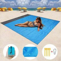 Couverture de pique-nique fvo Tapis de plage Tapis de pique-nique, couverture de plage Couverture de pique-nique extra large 200 x 210 cm, convient