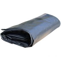 Couverture de protection et d'hivernage pour piscine hors sol ovale 730 x 375 cm - 130 g/m² - avec accessoires de serrage
