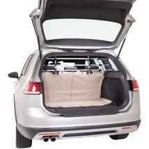 Couverture de coffre auto avec pare-choc Beige et noir Trixie