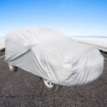 Lauwexe - Couverture Voiture Couverture Anti poussière Etanche Anti soleil Anti-UV Couverture universelle pour Voiture, 480x175x120cm, Argent