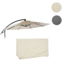 Housse de rechange pour Deluxe Ampelschirm HWC-D14 - housse de parasol ronde ø 3m - anthracite sans flap