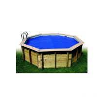 Ubbink - Bâche a bulles pour piscine bois Rectangulaire 350x650 - Bleue - 400 microns