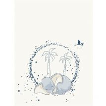 Plaid Polaire Disney Dumbo - Blanc et Bleu