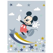 Plaid Polaire en flanelle Disney Mickey - Gris
