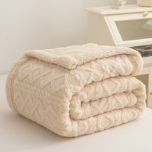 Couverture Douillette en Polaire Douce en Flanelle 150 x 200 cm - Plaid Canapéen Chaude pour Toutes Les Saisons comme couverture de canapé,
