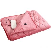 Eosnow - Couverture électrique USB,couverture chauffante,avec fonction de synchronisation,réglage à 3 niveaux,140100 cm,modèle à fermeture éclair