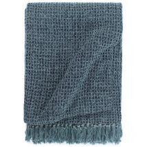 Couverture en coton 160 x 210 cm Bleu indigo Vidaxl