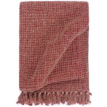 Couverture en coton 160 x 210 cm Bordeaux