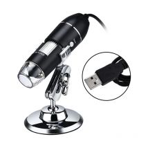LIFCAUSAL Microscope Numérique USB 500X avec Caméra, 8 LED et Support Compatible Android/Windows (XP/7/8/10/Vista)/Linux/Mac Loupe d'Inspection