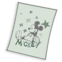 Couverture flanelle 70x100 Mickey Mouse (corail)