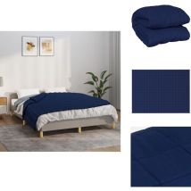 Couverture lestée Bleu 150x200 cm 7 kg Tissu - Couverture Lestée - Couverture Poids - Literie - Sommeil Profond - Relaxation
