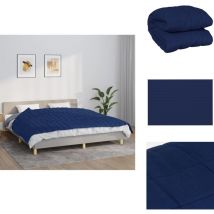 Couverture lestée Bleu 155x220 cm 11 kg Tissu - Couvre-lit Lestée - Couverture Lestée - Literie - Sommeil Réparateur - Relaxation