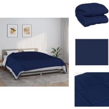 Couverture lestée Bleu 235x290 cm 11 kg Tissu - Couvre-lit Lesté - Couverture Lestée - Literie - Sommeil Réparateur - Relaxation