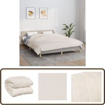Couverture lestée Crème clair 220x230 cm 11 kg Tissu - Couvre-lit Lestée - Couverture Lestée - Literie - Sommeil Réparateur - Relaxation