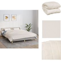 Couverture lestée Crème clair 220x230 cm 11 kg Tissu - Couvre-lit Lestée - Couverture Lestée - Literie - Sommeil Réparateur - Relaxation
