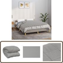 Couverture lestée Gris 120x180 cm 5 kg Tissu - Couverture Lestée - Couverture Poids - Literie - Sommeil Profond - Relaxation
